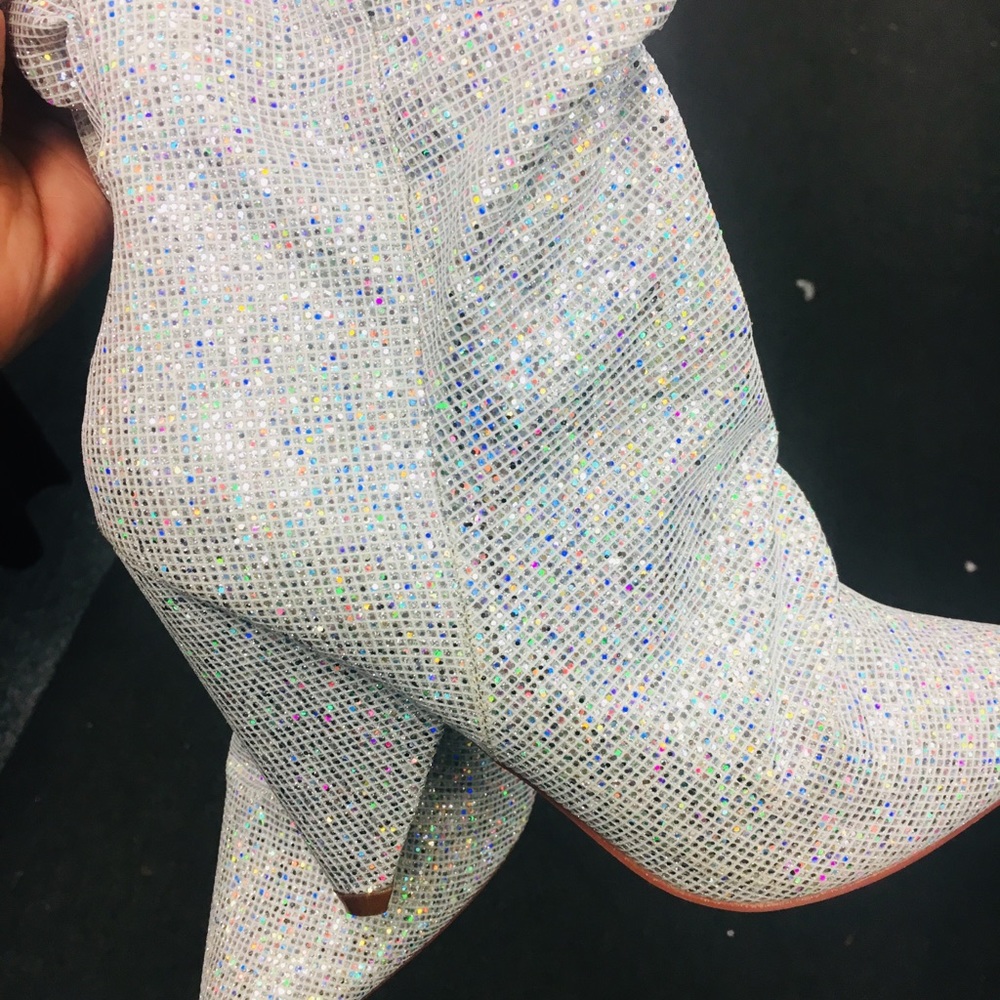 Sparkly Knee high boots